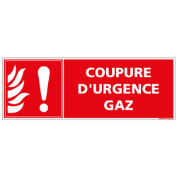 PANNEAU COUPURE D'URGENCE GAZ (A0637)