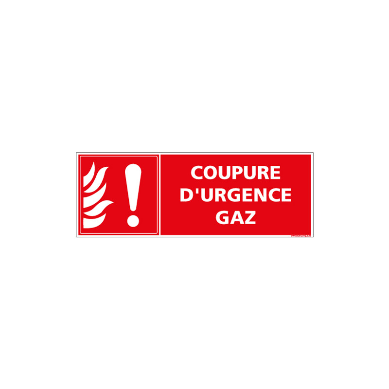 PANNEAU COUPURE D'URGENCE GAZ (A0637)