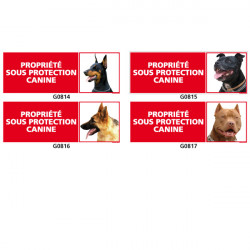 Panneau PROPRIETE SOUS PROTECTION CANINE