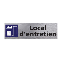 PLAQUE DE PORTE LOCAL D'ENTRETIEN (Q0263)