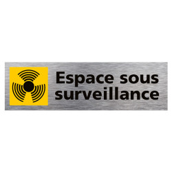 PLAQUE DE PORTE ESPACE SOUS SURVEILLANCE (Q0314)