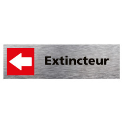 PLAQUE DE PORTE EXTINCTEUR VERS LA GAUCHE (Q0330)