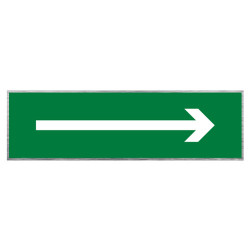 PLAQUE DE PORTE FLECHE VERS LA DROITE (Q0333)