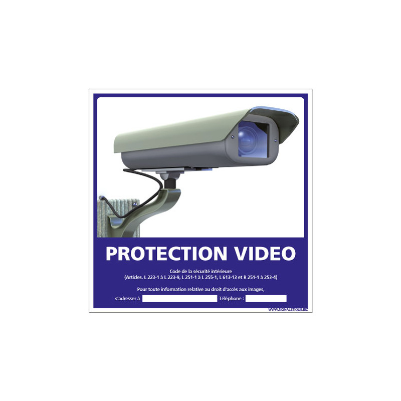 PANNEAU PROTECTION VIDEO (G1171)