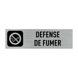 PLAQUE DE PORTE DEFENSE DE FUMER (Q0018)