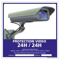 PANNEAU PROTECTION VIDEO 24H/24H (G1172)