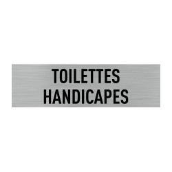 PLAQUE DE PORTE TOILETTES HANDICAPES (Q0019)