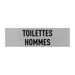 PLAQUE DE PORTE TOILETTES HOMMES (Q0020)