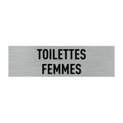 PLAQUE DE PORTE TOILETTES FEMMES (Q0021)