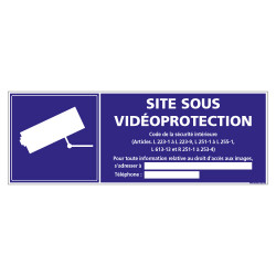 PANNEAU SITE SOUS VIDEO PROTECTION (G1180)