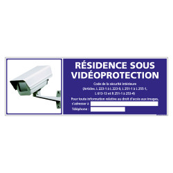 PANNEAU RESIDENCE SOUS VIDEOPROTECTION (G1191)