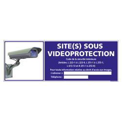PANNEAU SITE(S) SOUS VIDEO PROTECTION (G1197)