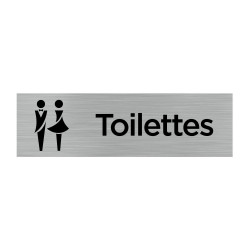 PLAQUE DE PORTE TOILETTES HOMMES FEMMES (Q0065)