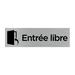 PLAQUE DE PORTE ENTREE LIBRE (Q0067)