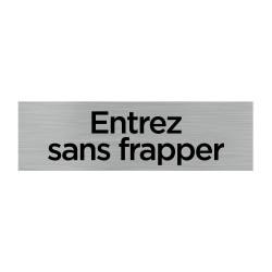 PLAQUE DE PORTE ENTREZ SANS FRAPPER (Q0069)