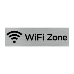 PLAQUE DE PORTE ZONE WIFI (Q0070)