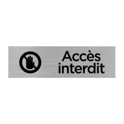 PLAQUE DE PORTE ACCES INTERDIT (Q0071)