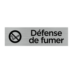PLAQUE DE PORTE DEFENSE DE FUMER (Q0077)