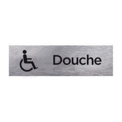 Plaque de porte DOUCHE HANDICAPE (Q0100)