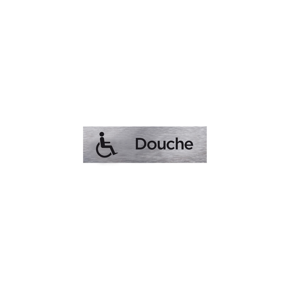 Plaque de porte DOUCHE HANDICAPE (Q0100)