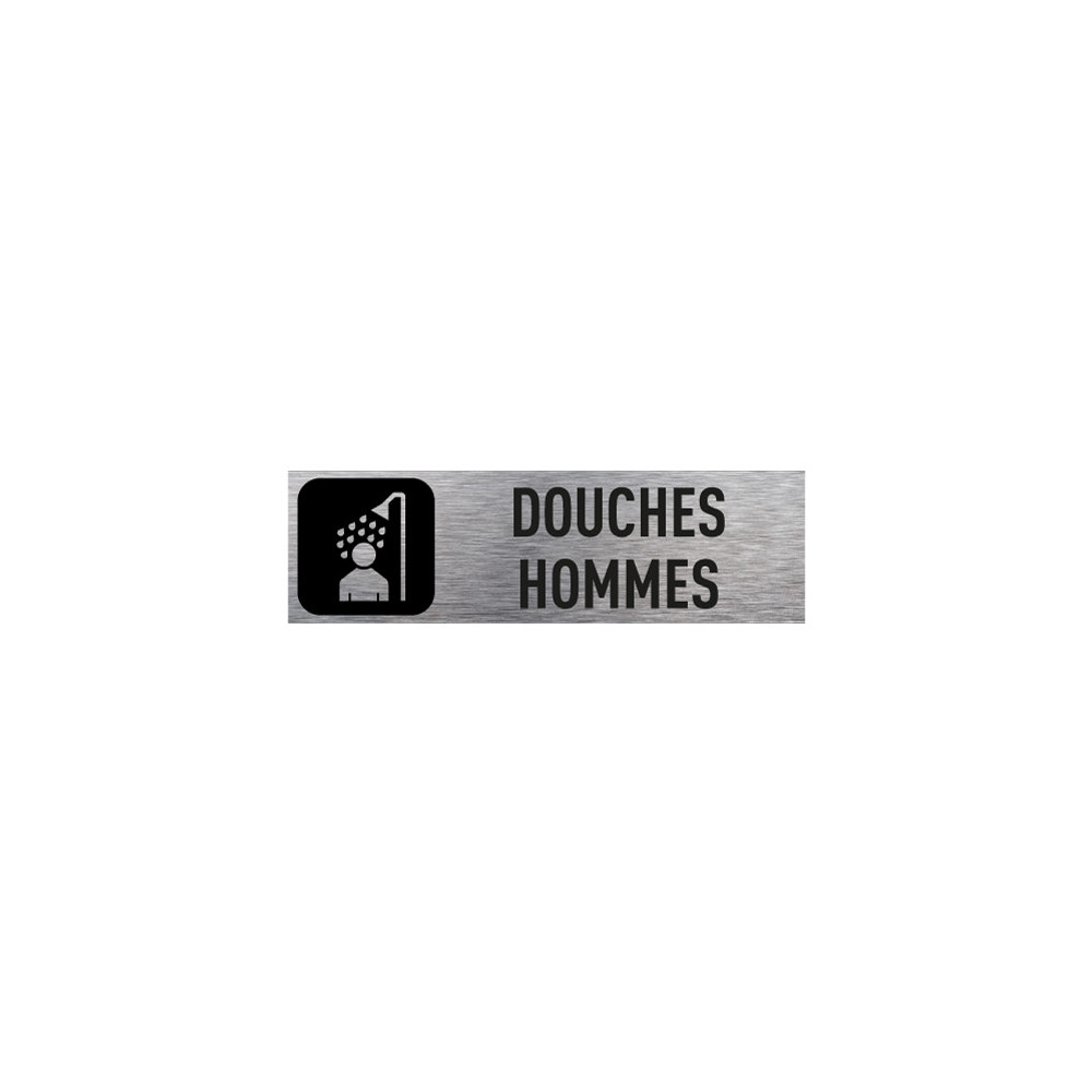 PLAQUE DE PORTE DOUCHES HOMMES (Q0203)