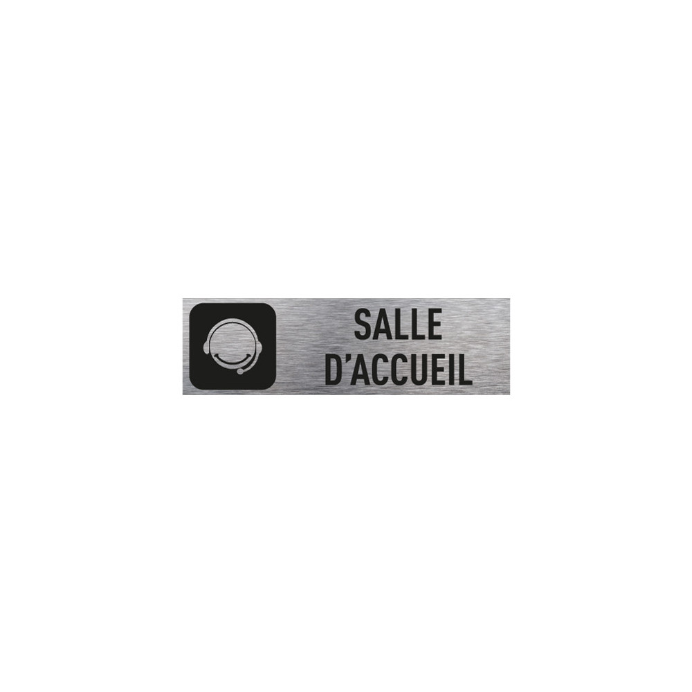 PLAQUE DE PORTE SALLE D'ACCUEIL (Q0204) PLAQUE DE PORTE SALLE D'ACCUEIL (Q0204)