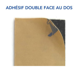 Lot de 2 plaques de porte Poussez/Tirez (Q0436). 2x Plaques en alu brossé ou 2x Autocollants souples, au choix. Flèches directio