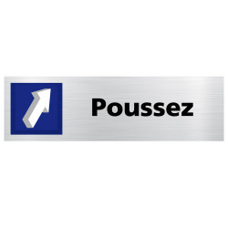 Lot de 2 plaques de porte Tirez / Poussez (Q0437)