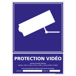 PANNEAU PROTECTION VIDEO (G1218)