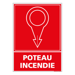 PANNEAU POTEAU INCENDIE (A0662)