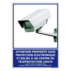 PANNEAU PROPRIETE SOUS PROTECTION ELECTRONIQUE (G1221)