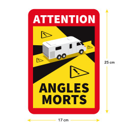 Stickers Attention Angles Morts Camping car