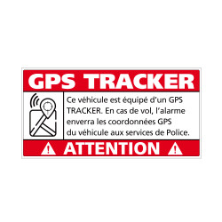 adhésif véhicule équipé d'un GPS tracker