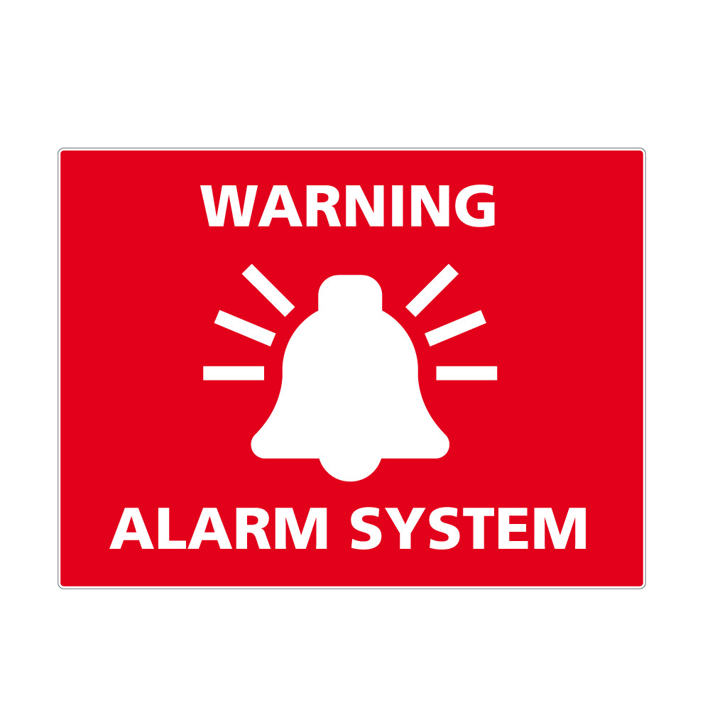 adhésif warning alarm system rouge adhésif warning alarm system rouge