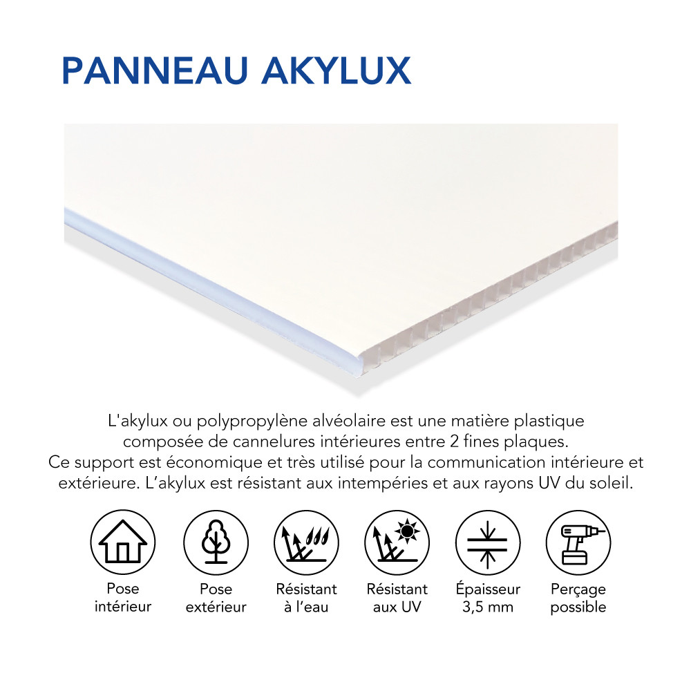 Panneau Permis De Construire 80×120 Cm Akylux 3,5 Mm + Feutre – Affichage Réglementaire Chantier Avec Œillets