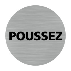 Plaque alu Pictogramme Tirez / Poussez