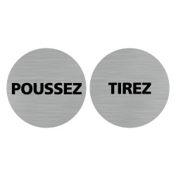 Plaque Pictogramme Tirez / Poussez