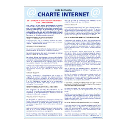 Panneaux Affichage obligatoire charte internet