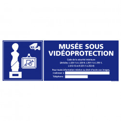 PANNEAU MUSEE SOUS VIDEO PROTECTION (G1402)
