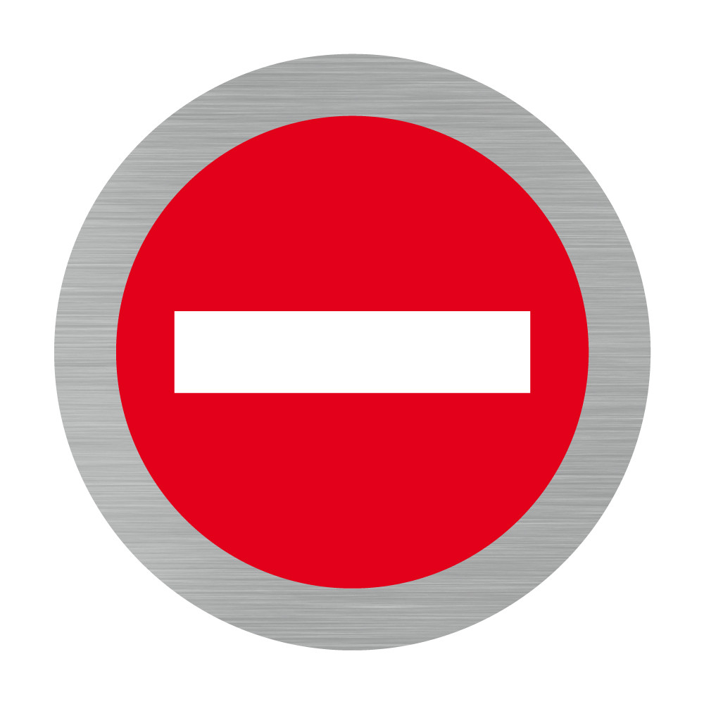Plaque sens interdit Plaque sens interdit