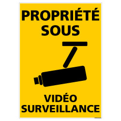 PANNEAU PROPRIETE SOUS VIDEOSURVEILLANCE (G1430)