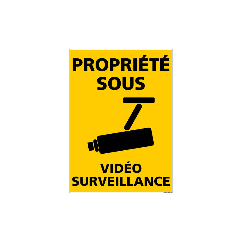 PANNEAU PROPRIETE SOUS VIDEOSURVEILLANCE (G1430)