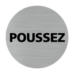 Plaque poussez