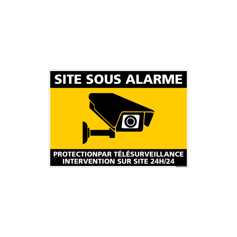 PANNEAU SITE SOUS ALARME (G1439)