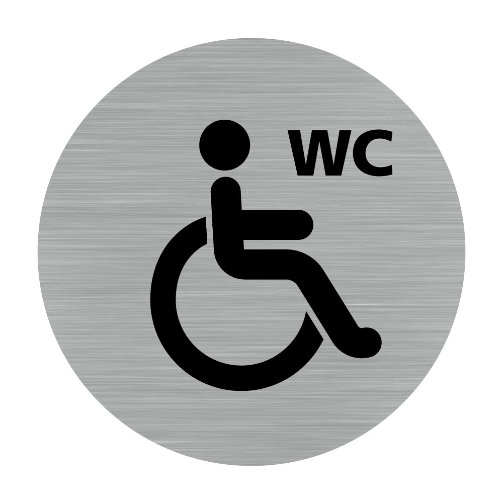 Autocollant Porte icône handicap pour toilettes - TenStickers