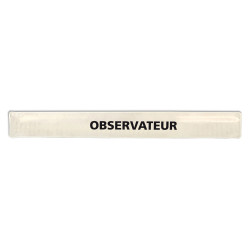 Brassard de signalisation CLAP personnalisable blanc