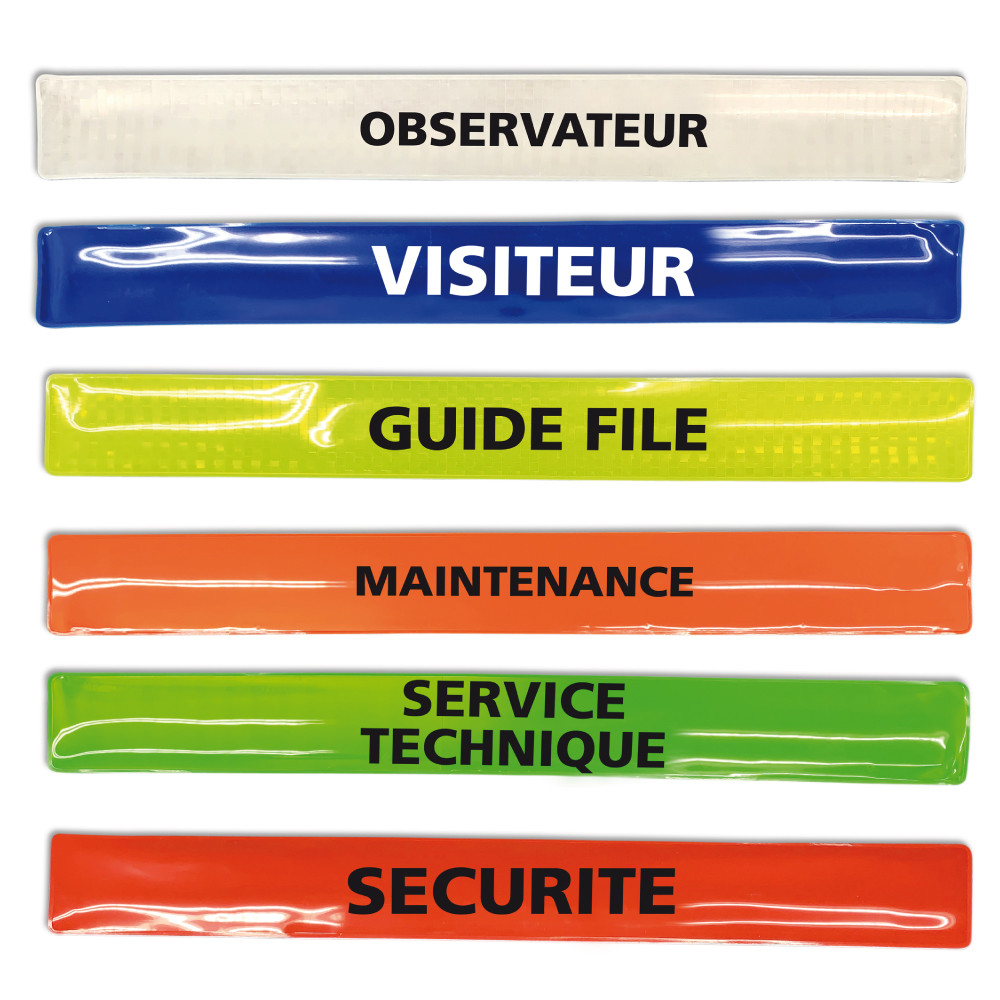 Brassard de signalisation CLAP personnalisable Brassard de signalisation CLAP personnalisable
