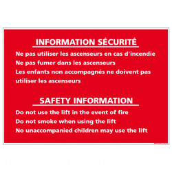 INFORMATION SECURITE ASCENSEURS (D0911)