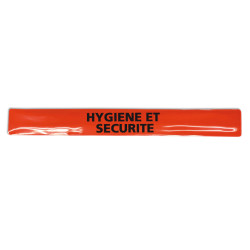 Brassard clap rouge Hygiène et Sécurité