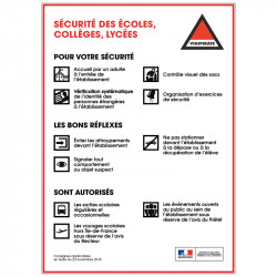 Signalisation Securite Ecoles, Colleges & Lycee (VIGIPIRATE3)